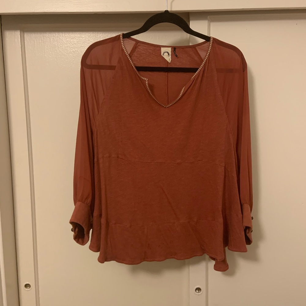 Anthropologie Quarter Sleeve Blouse